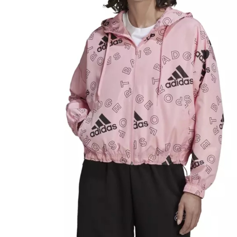 Adidas Pink Graphic Hoodie